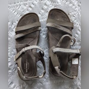 Merrell Mendi Backstrap Sandals Air Cushion Beach Outdoors Womens 10